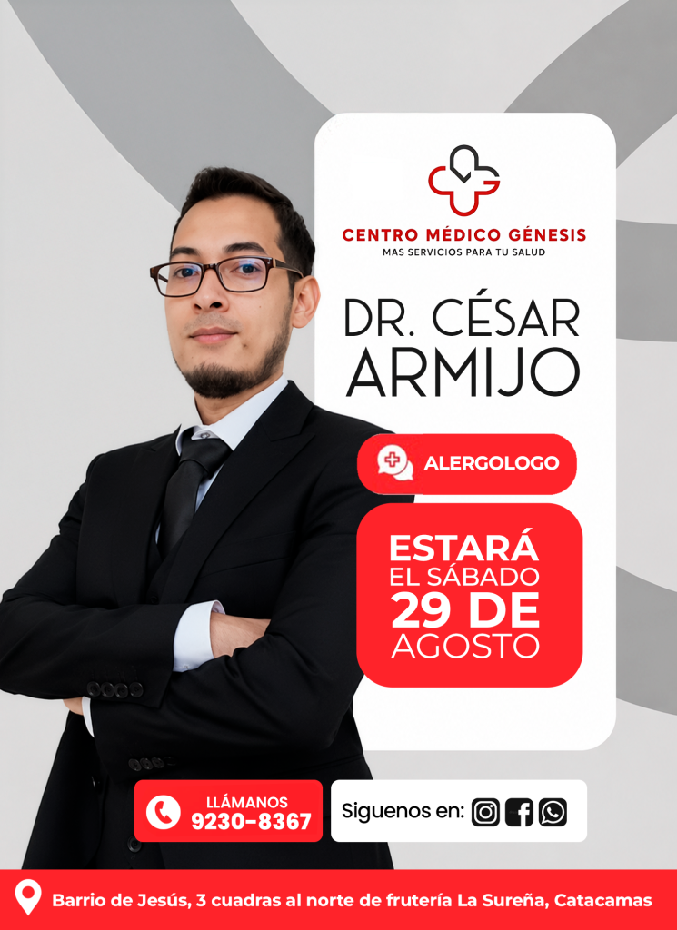 Dr. César Armijo, Alergología
