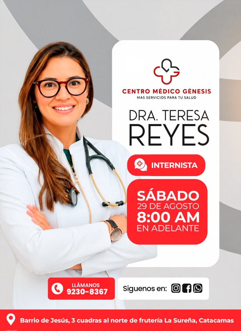 Dra. Teresa Reyes, Medicina interna